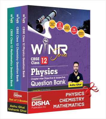 Combo (set of 3 Books) WINR Series CBSE Class 12 Physics, Chemistry & Mathematics Chapter-wise Objective & Subjective Question Bank | New Syllabus | For 2026 Exam | Fully Solved | Competency (CFPQ)(Paperback, Ashu Ghai, Ushank Ghai) Combo (set of 3 Books) WINR Series CBSE Class 12 Physics, Chemistry & Mathematics Chapter-wise Objective & Subjective Question Bank | New Syllabus | For 2026 Exam | Fully Solved | Competency (CFPQ)(Paperback, Ashu Ghai, Ushank Ghai)