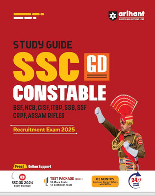 Arihant Study Guide for SSC GD Constable Recruitment Exam 2025 Comprehensive Coverage with Current Affairs |Solved Papers| Practice Sets(Paperback, Sanjeev Dixit , Sushil Singh , Pradeep Shrivastava , Deepali)