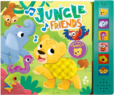 Jungle Friends Touch and Feel Book with Sound(English, Board book, Hippo Little)