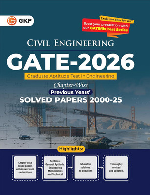 Gate 2026 : Civil Engineering - 25 Years' Chapter-Wise Solved Papers ((English, Paperback, unknown)