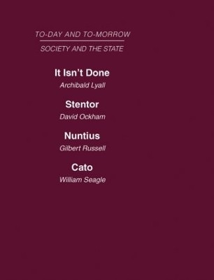 Today and Tomorrow Volume 15 Society & the State(English, Hardcover, Lyall Ockham)