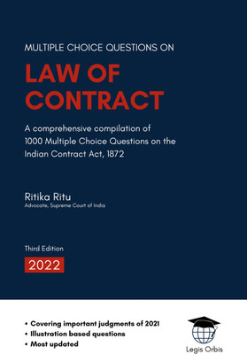 Multiple Choice Questions on Law of Contract  - A Comprehensive Compilation of 1000 MCQs on the Indian Contract Act, 1872(Hardcover, Ritika Ritu)
