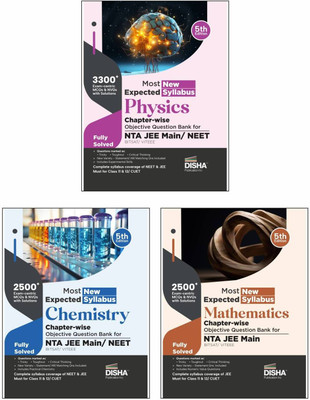 Disha Most Expected New Syllabus Physics, Chemistry & Mathematics Chapter-wise Objective Question Bank for NTA JEE Main/ BITSAT/ VITEEE 5th Edition | Based on PYQs | Useful for CBSE 11/ 12 & CUET(English, Paperback, Disha Experts)