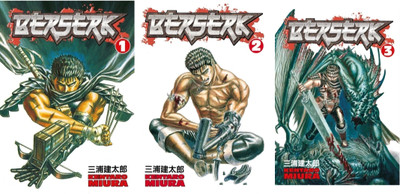 Berserk vol 1,2 and 3(Paperback, KENTARO MIURA)