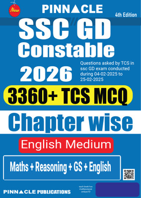 SSC GD Constable 2026 | 3360+ Chapter-wise MCQs with Solved Papers | Latest 4th Edition | Covers Feb 2025 Exam | English Medium(Paperback, Pinnacle Publications)