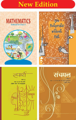 NCERT Class 10th Mathematics Textbook and Hindi Sparsh bhag-2, Sanchayan bhag -2 and footprints without feet For Class 10th(Paperback, ncert)