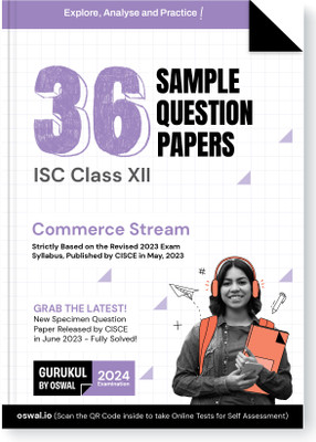 Gurukul 36 Sample Question Papers for ISC Commerce Stream Class 12 Exam 2024 : Solved New Specimen Questions (English I & II, Maths, Economics, Commerce, Accounts, Physical Edu, Comp Sc.)(Paperback, Gurukul)