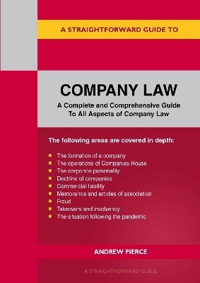 A Straightforward Guide to Company Law(English, Paperback, Pierce Andrew)