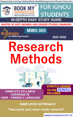 IGNOU MWG 005 Research Methods Study Material (In Depth Guide) For Ignou Student(Paperback, BMA Publication)
