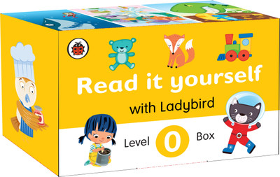 Ladybird Read It Yourself Tuck Box Level 0: 10 Books Box Set (Space Party, Emma Explorer, Pippa and the Pip, Go, Kit Cat!, Gus and Ross, Wags the Big Dog and More)(English, Hardcover, Ladybird)