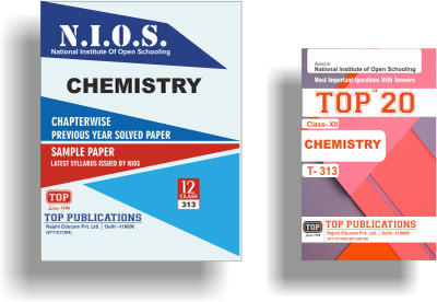 TOP NIOS Class 12 Chemistry T - 313 Chapterwise Solved Sample Papers + TOP 20 Most Important Question Answers (Mini Book) - Set of 2 Books(Paperback, TOP Publications) TOP NIOS Class 12 Chemistry T - 313 Chapterwise Solved Sample Papers + TOP 20 Most Important Question Answers (Mini Book) - Set of 2 Books(Paperback, TOP Publications)