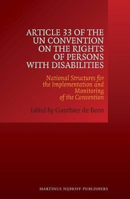 Article 33 of the UN Convention on the Rights of Persons with Disabilities(English, Electronic book text, unknown)