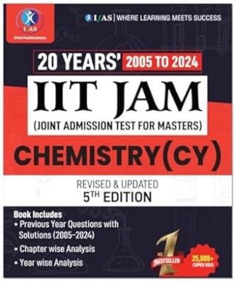 IIT JAM Chemistry PYQ Book | Previous Year Solved Papers  - 2025 | Topic Wise Sorted with Detailed Solutions (2005 to 2024) | Best Seller Previous Year Question Paper Book for IIT JAM Chemistry, CUET PG Chemistry & MSc Chemistry Entrance Examinations in India(Paperback, IFAS Publications)