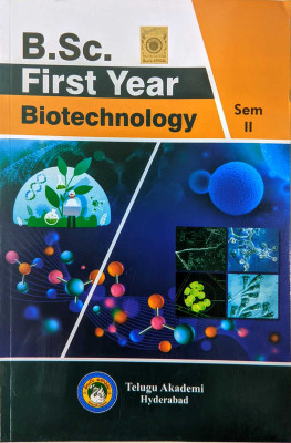 BIOTECHNOLOGY sem-2 B.SC.FIRST YEAR (ENGLISH MEDIUM) TELUGU AKADEMI(Paperback, Telugu Akademi)