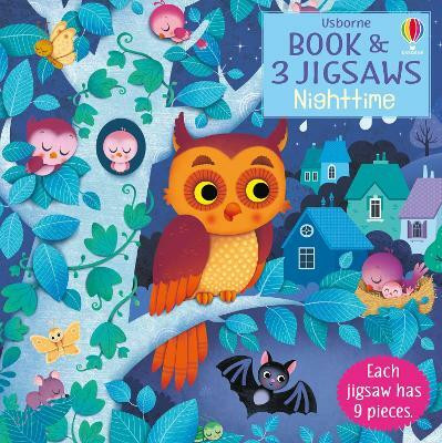 Usborne Book and 3 Jigsaws: Night time(English, Board book, Taplin Sam)