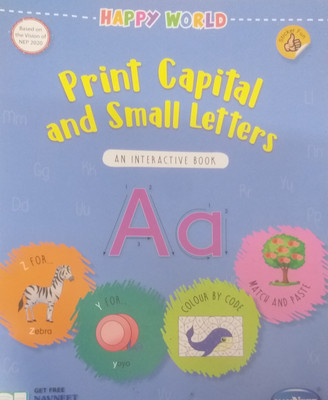 Happy world print capital and small letters(Paperback, Meenal haria, henal mehta.)