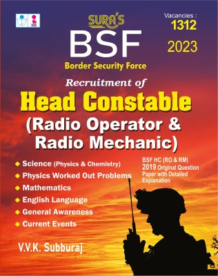 SURA'S BSF Head Constable(Radio Operator & Radio Mechanic) Exam Book In English Medium - Latest Updated Edition 2024(Paperback, V.V.K SUBBURAJ)