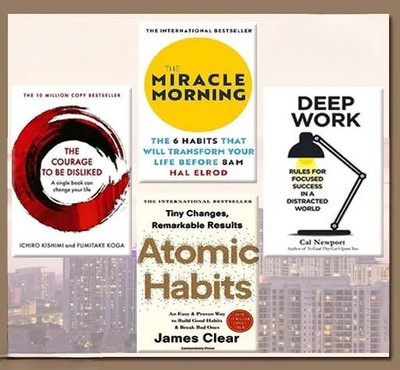 Courage To Be Disliked | The Miracle Morning | Atomic Habits | Deep Work (2 Book Combo)(Paperback, JMD BOOKS)