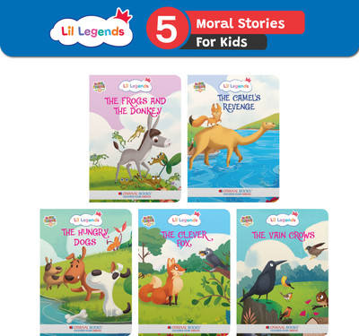 Oswaal Lil Legends Moral Stories - Merchant and the Donkey | the Hungry Dogs | the Turtle Who Saved Himself | the Clever Fox | the Vain Crows(English, Paperback, unknown)