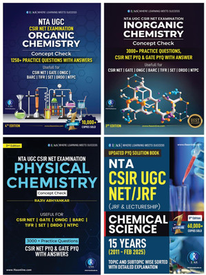 CSIR NET Chemical Science  - 2025 - Previous Year Solved Papers and Practice Questions [Set of 4 Book] | Best Seller Chemical Science PYQ and Practice Question Bank for NTA UGC CSIR NET JRF, GATE, SET & TIFR Chemistry Examinations in India | PYQ, MCQ & MSQ with Answers | IFAS Publications(Paperback,
