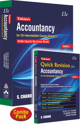 Tulsian’s Accountancy for CA Intermediate Course (Group I): With Quick Revision Book (13th Edition) [PAPER 1] Combo Pack(Paperback, CA, Dr. P C Tulsian, Tushar Tulsian, CA Bharat Tulsian)