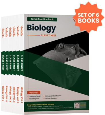 Vedantu NEET TATVA Class 11 Biology Book Set Of 6 | Latest Edition Study Material For NEET 2026 Preparation | Included Chapterwise PYQs, Theory & Exercises With QR Code Concept Videos(Paperback, Vedantu) Vedantu NEET TATVA Class 11 Biology Book Set Of 6 | Latest Edition Study Material For NEET 2026 Preparation | Included Chapterwise PYQs, Theory & Exercises With QR Code Concept Videos(Paperback, Vedantu)