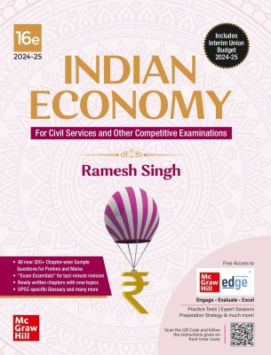 Indian Economy (English) | 16th Edition | UPSC | Civil Services Exam | State Administrative Exams(Paperback, Ramesh Singh)