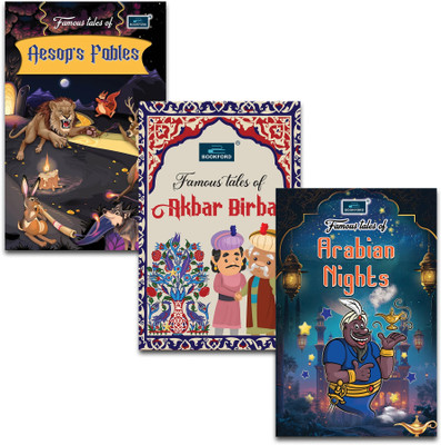Famous Tales for Kids (Set of 3) Aesop's Fables, Akbar Birbal & Arabian Nights - Classic Stories of Wit, Wisdom, and Adventure(Paperback, BOOKFORD PUBLICATIONS PVT. LTD.)