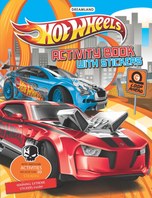Hot Wheels Activity Book with Stickers  - Bumper Colouring & Puzzle Book for Kids Age 4+ | Fun Mazes, Activities, and Car-Themed Games with Answers | Includes 2 Sticker Sheets(English, Paperback, Dreamland Publications)