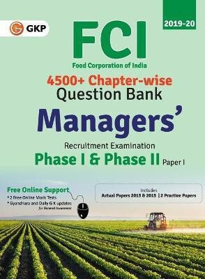 Fci Manager Phase I & Phase II (Paper 1) Chapterwise Question Bank 1 Edition(English, Paperback, Gkp)