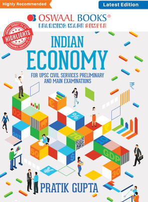 Oswaal Indian Economy for Upsc Civil Services Preliminary and Main Examinations(English, Paperback, Gupta Pratik)