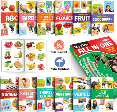 Lkg Class Picture Book Box Set (Green Edition) : Books For Children, All In One essential Book, Gift Set For Kids My First All in One Picture Library Box Of 12 Books(Paperback, GOWOO)