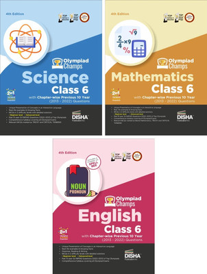Olympiad Champs Science, Mathematics, English Class 6 with Past Questions(English, Paperback, unknown)