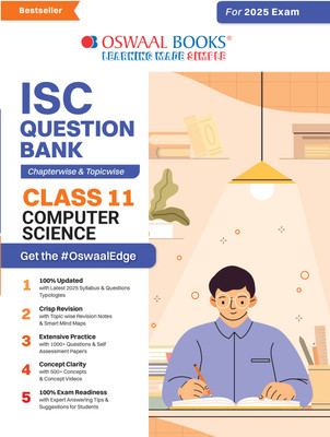 Isc Question Bank Solved Papers_class 11_computer Science_for Exam 202(English, Hardcover, unknown)