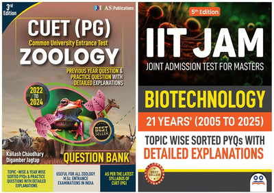 CUET PG Zoology & IIT JAM Biotechnology Books  - [Set of 2 Books] | Topic Wise Previous Year Solved Papers & 4000+ Practice Questions | Best Seller PYQ Books for CUET PG, IIT JAM, GAT-B, TIFR & All M.Sc Life Science Entrance Exams | Two Brothers Publications(Paperback, Two Brothers Publications)
