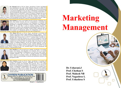 Marketing Management  - B5 Size(Paperback, Dr. Usharani. J, Prof. Chethan S, Prof. Mahesh NB, Prof. Nagashree L, Prof. Ushashree S)