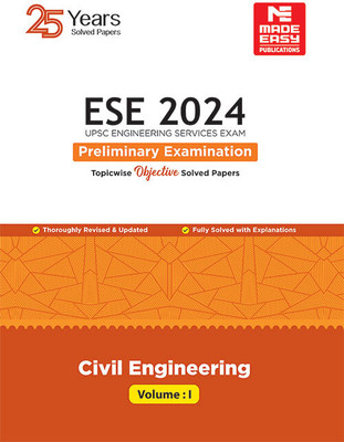 ESE 2024: Preliminary Exam: Civil Engineering Objective Solved Paper Vol-1(Paperback, MADE EASY Team)