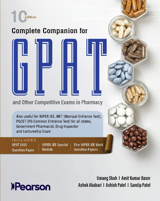 Complete Companion for GPAT and other Competitive Examinations in Pharmacy(Paperback, Umang H Shah, Amit Kumar Baser, Ashok H Akabari, Ashish D Patel, Sandip B Patel)