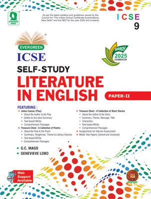 Evergreen ICSE Self-Study Literature in ENGLISH Paper 2 Class 9 For 2025 Examination(Paperback, GENEVIEVE LOBO)