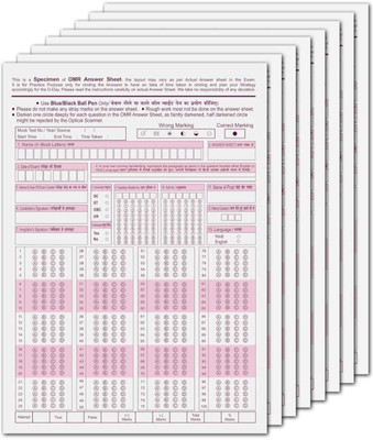 HIMANI OMR Practice Sheets For Competitive Exams – 180 MCQ’s A4 Size, 50 LOSSE Sheet/50 PAGES (For NEET JEE UPSC MPSC GATE JNV PSC RPSC TNPSC Etc(Paperback, OMR SHEET)