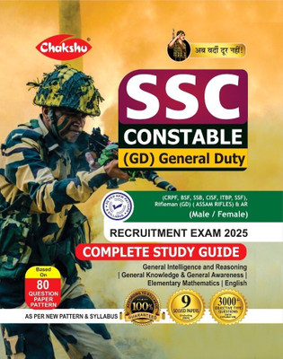 Chakshu SSC GD Constable Recruitment Exam Complete Study Guide Book With Solved Papers For 2025 Exam(Paperback, Chakshu Panel Of Expert)