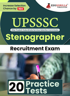 UPSSSC Stenographer Recruitment Exam Book  - 2024 (English Edition) | Uttar Pradesh Subordinate Services Selection Commission | 20 Practice Tests (1600 Solved MCQs) with Free Access To Online Tests(Paperback, EduGorilla Prep Experts)