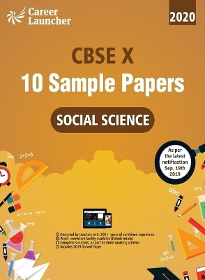Cbse 2020 Class X 10 Sample Papers Social Science 2 Edition(English, Paperback, Career Launcher)
