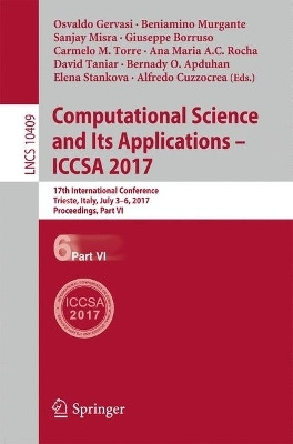 Computational Science and Its Applications - ICCSA 2017(English, Paperback, unknown)