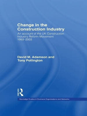 Change in the Construction Industry(English, Paperback, Adamson David M.)