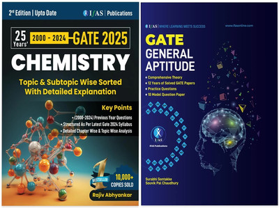 GATE Chemistry and GATE Aptitude PYQ Combo Books  - 2026 | Previous Year Solved Papers 26 Years' (2000 to 2025) Topic Wise Sorted with Detailed Solutions | Best Seller Previous Year Question Paper Book for GATE Chemistry Examinations in India | Two Brothers Publications(Paperback, Two Brothers Publi