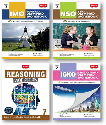 Mtg National Science Olympiad (NSO). , International Mathematics Olympiad (IMO) , Inter. G.K. Olympiad (IGKO) & Reasoning Work Book -Class 7TH ( Combo Pack-Set Of 4 Books)-Edition-2024-25(Paperback, MTG EXPEART TEAM) Mtg National Science Olympiad (NSO). , International Mathematics Olympiad (IMO) , Inter. G.K. Olympiad (IGKO) & Reasoning Work Book -Class 7TH ( Combo Pack-Set Of 4 Books)-Edition-2024-25(Paperback, MTG EXPEART TEAM)