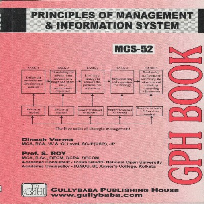 MCS-052 Principles of Management & Information Systems(English, Paperback, Verma Dinesh)