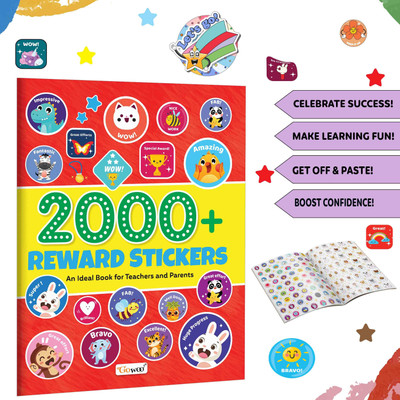 2000+ Reward Stickers : Fun Sticker Book, Rewarding Sticker book for Parents and Teachers, More than 2,000 stickers to uplift children's spirits(Paperback, GOWOO) 2000+ Reward Stickers : Fun Sticker Book, Rewarding Sticker book for Parents and Teachers, More than 2,000 stickers to uplift children's spirits(Paperback, GOWOO)