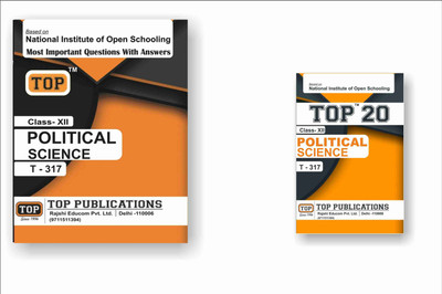 TOP NIOS Class 12 Political Science 317 Guide + TOP 20 Most Important Question Answers (Mini Book) - Set of 2 Books(Paperback, TOP Publications)